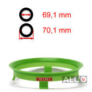 Anéis centralizadores 70,1 - 69,1 mm ( 70.1 - 69.1 ) - frete grátis