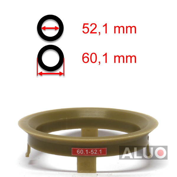 Anéis centralizadores 60,1 - 52,1 mm ( 60.1 - 52.1 ) - frete grátis