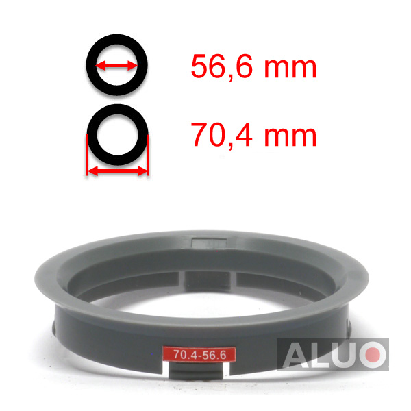 Anéis centralizadores 70,4 - 56,6 mm ( 70.4 - 56.6 ) - frete grátis