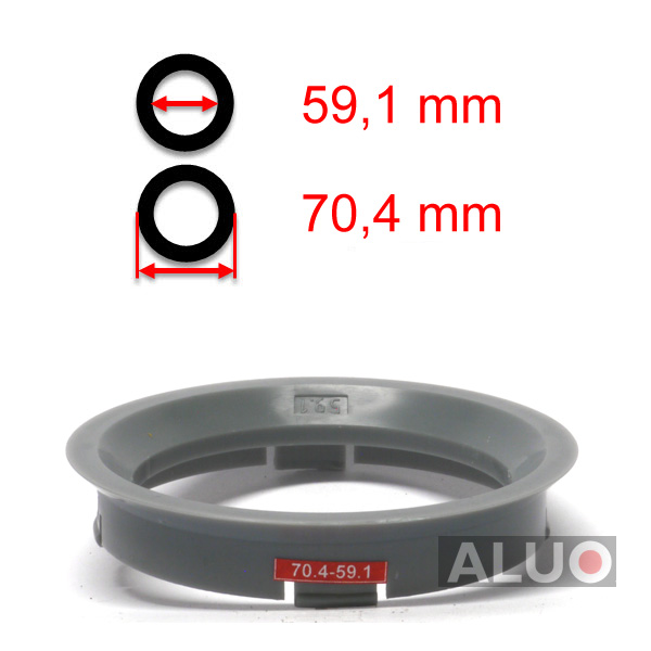 Anéis centralizadores 70,4 - 59,1 mm ( 70.4 - 59.1 ) - frete grátis
