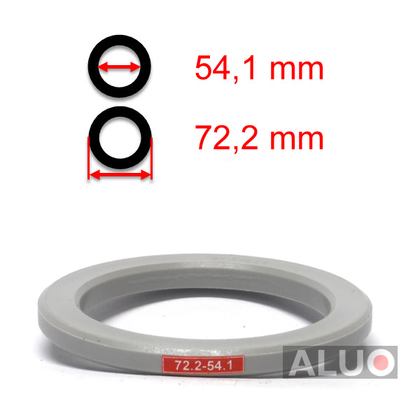 Anéis centralizadores 72,2 - 54,1 mm ( 72.2 - 54.1 ) - sem borda - frete grátis