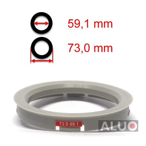 Anéis centralizadores 73,0 - 59,1 mm ( 73.0 - 59.1 ) - frete grátis