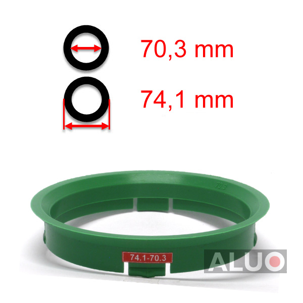 Anéis centralizadores 74,1 - 70,3 mm ( 74.1 - 70.3 ) - frete grátis