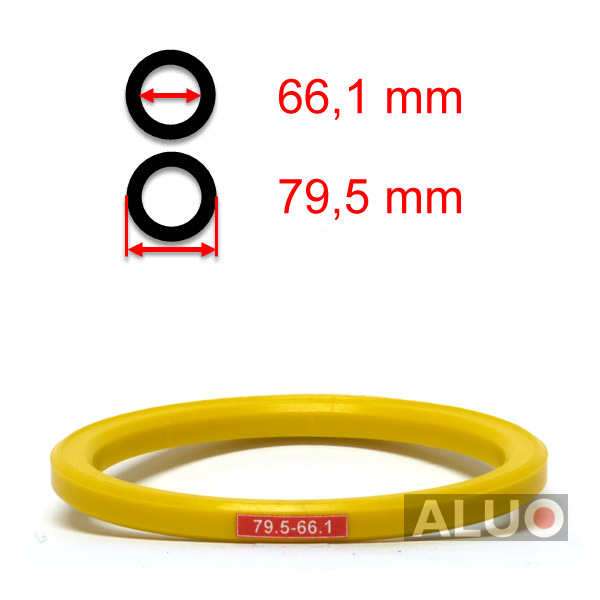 Anéis centralizadores 79,5 - 66,1 mm ( 79.5 - 66.1 ) - sem borda - frete grátis
