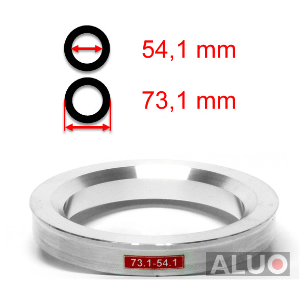 Anéis centralizadores de alumínio 73,1 - 54,1 mm ( 73.1 - 54.1 )