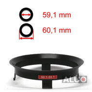 Anéis centralizadores 60,1 - 59,1 mm ( 60.1 - 59.1 ) - frete grátis