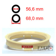 Anéis centralizadores 68,0 - 56,6 mm ( 68.0 - 56.6 ) - frete grátis